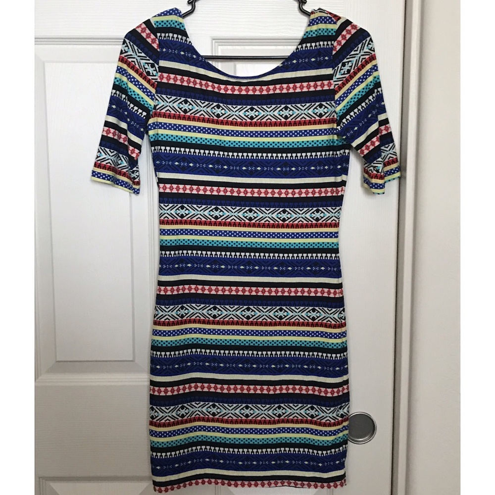 Aztec Bodycon Dress - Picture 3 of 6